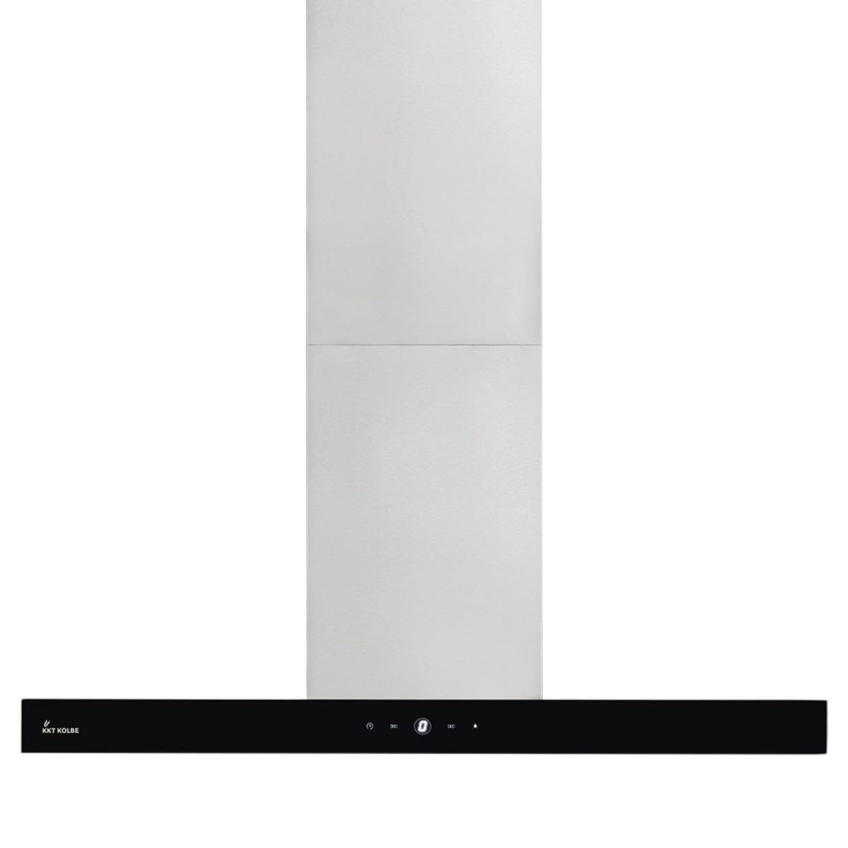 KKT KOLBE Delta Isola HC - Cappa aspirante 90 cm, in acciaio inox, vetro nero, app WiFi intelligente, Wi-Fi, funzionamento con sensore Touch