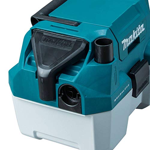 Makita Xcv11T 18V Lxt® Lithium-Ion Brushless Cordless 2 Gallon Hepa Filter Portable Wet/Dry Dust Extractor/Vacuum Kit (5.0Ah) (Renewed) #TOP25