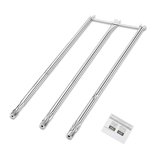 GFTIME 67722 Tube Brûleur pour Weber Genesis Série 300 310 E310 S310 E310 S320 Grill (avec Boutons de Commande Latérale), 87 CM Barbecue Gaz Pièces...