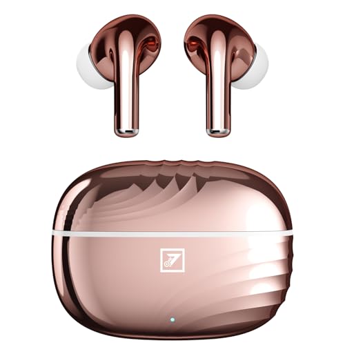 Image of ONE 7 Shine PODS Wireless in-Ear Earbuds | 13mm Dynamic Driver | Deep Bass | ENC Calling | Bluetooth v5.3 | Up to 36 Hours Playtime | Lightweight with Silicone Case (ON TWS-54) (Pink)