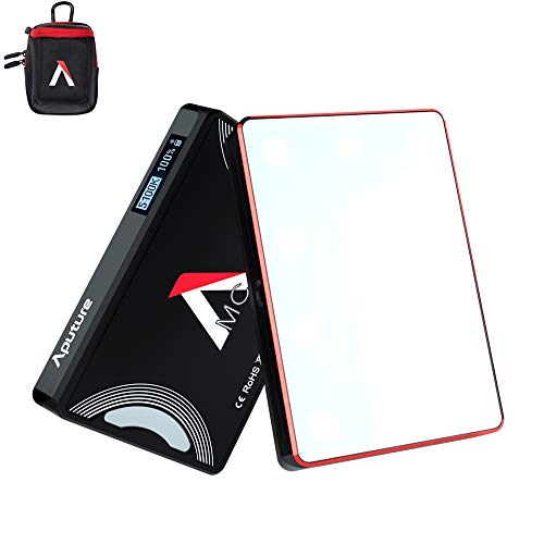 Aputure Amaran MC RGBWW Mini On Camera Video Light,Al-M9 Upgrade Version,3200K-6500K,CRI/TLCI 96+,HSI Mode,Support Magnetic Attraction and App with USB-C PD and Wireless Charging