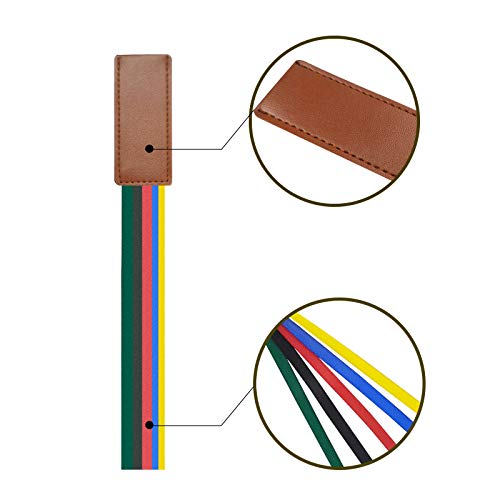 Chris.w 2Pack Ribbon Bookmarks For Bible 5-Page Ribbon Markers Artificial Leather Multi Page Marker With 5 Colorful Ribbons For Books #TOP3