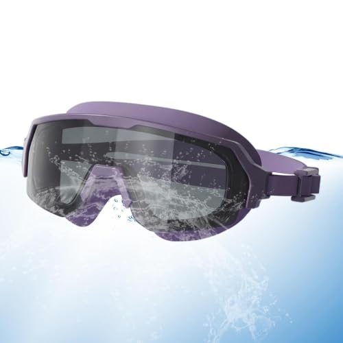 Gafas de natación sin vaho con lentes de visión amplia para nadar en aguas abiertas
