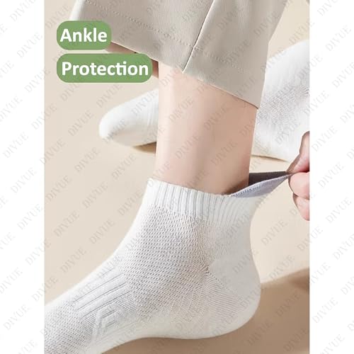 Image of VAIDUE Cotton Ankle Length Socks for Men & Women | Multi Color Casual Everyday Wear Breathable Soft Fabric Comfort Fit Hidden Socks | Pack of 7 Combo Durable Stylish Unisex Sports Office Gym Use