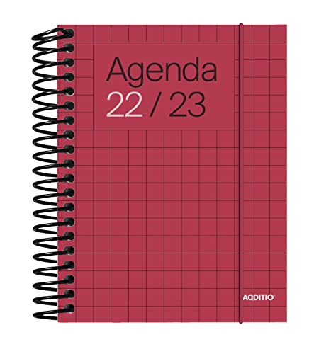 Additio A142-Dp Agenda Universal Día Página Rojo