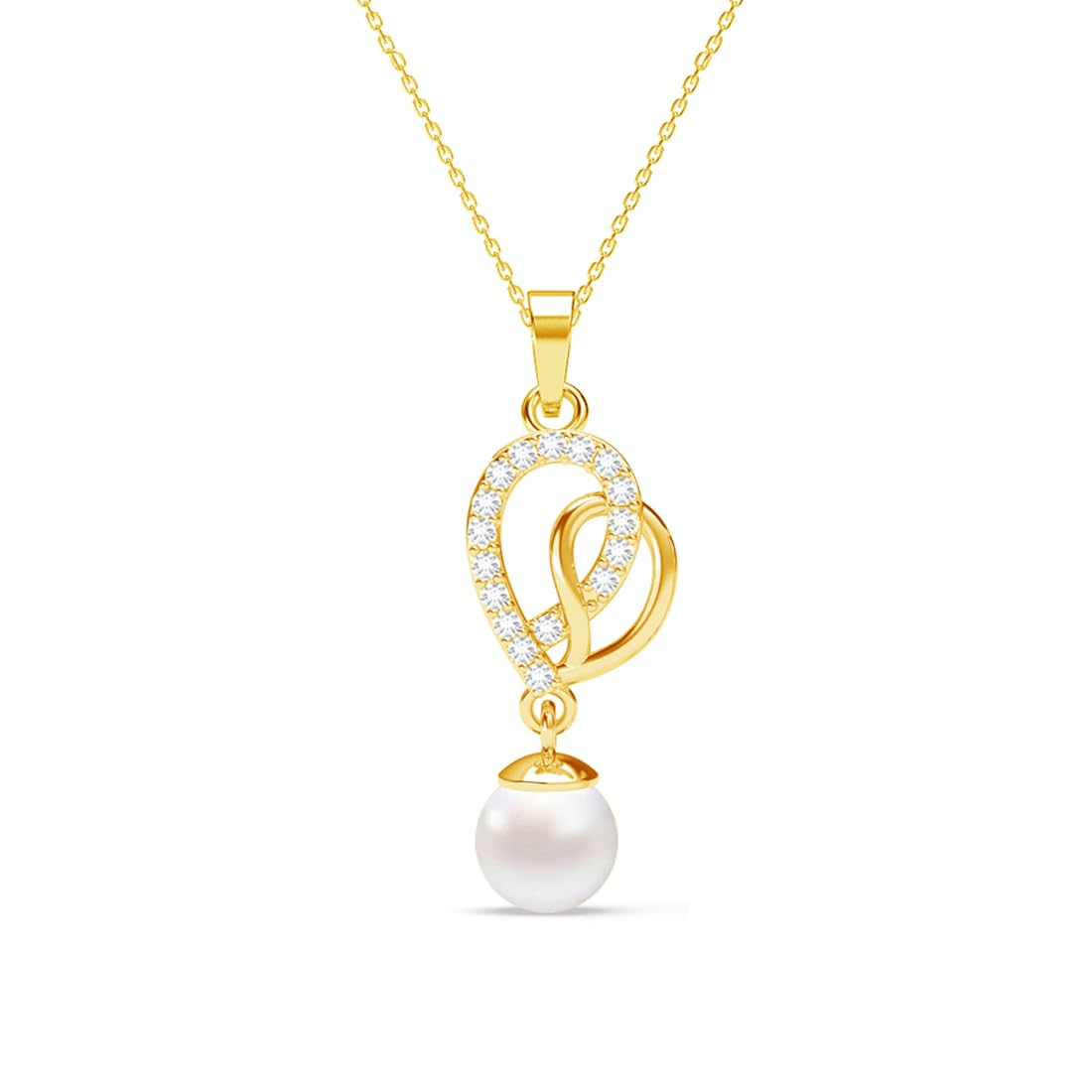 See full amazon price history chart for Clara 925 Sterling Silver Zahab Pearl Interlocked Pendant Chain Necklace | Gold Plated, Swiss Zirconia |Gift for Women and Girls Clara 925 Sterling Silver Zahab Pearl Interlocked Pendant Chain Necklace | Gold Plated, Swiss Zirconia |Gift for Women and Girls (B0DFMDCPFK) Amazon Price History, Amazon Price Tracker