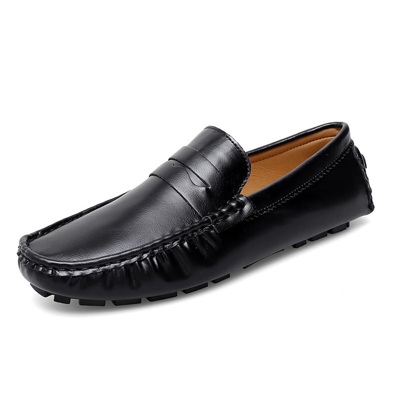 Santimon Men's Classic Penny Loafers Casual Slip On Shoes Soft Moccasin Loafers for Men Lightweight Driving Boat Shoes