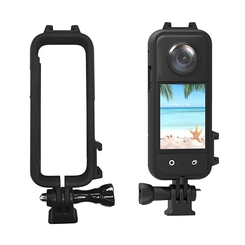 Image of Insta 360 X3 X2 Pro Shockproof Protective Frame Cover | Action Camera Accessories Mount Cage Housing Anti-Drop Guard Compatible Insta 360 One X3 X2