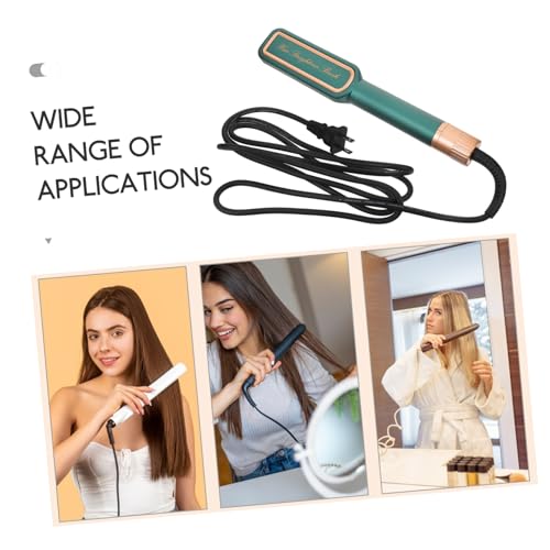 Plancha para el Cabello para Mujeres, Plancha Cerámica Portátil, Herramienta de Estilizado Ajustable en Temperatura, Fácil de Usar, Color Verde miniatura 4