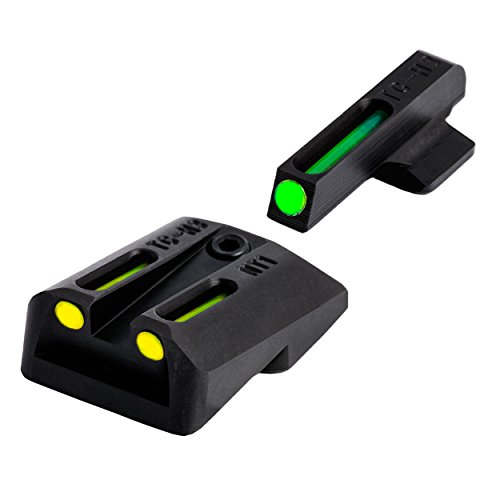 Truglo Tfo Tritium And Fiber-Optic Handgun Sights For 1911 Pistols, 260 Front, 450 Rear, Yellow Rear Sight #TOP14