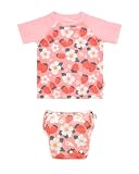 babygoal Baby Girl Strawberry Swimsuits with Reusable Swim Diaper 2 Piece, Bathing Suit UPF 50 Sun Protection for Toddler 12 Months...