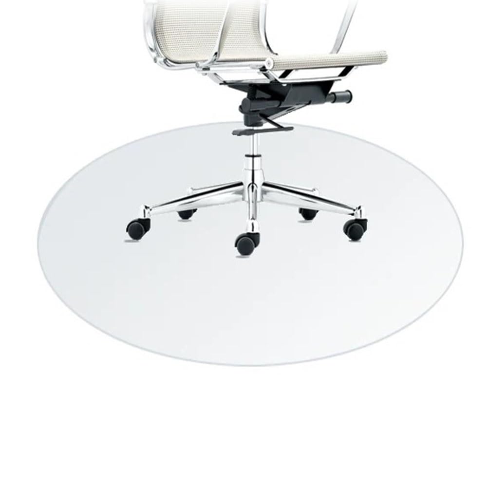 PVC Clear Chair Mat for Hardwood Floors Round Floor Mats Transparent Desk Chair Mat for Computer Desk Rolling
