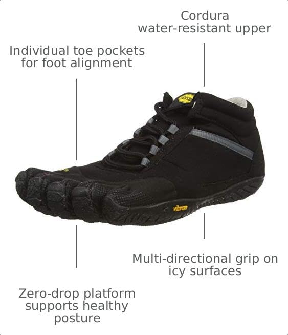 Vibram Mens FiveFingers Trek Ascent Insulated | Barefoot All-Terrain Outdoor Shoe for Hiking & Light Trail product thumbnail 9