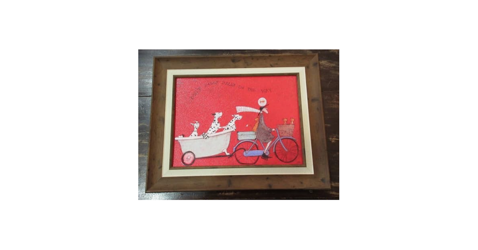 絵画●サムトフト アートフレーム「ドント ディリダリー」●【 動物＆癒しアート】 Amazon.co.jp: 癒し 絵 絵画サムトフト アートフレームドント