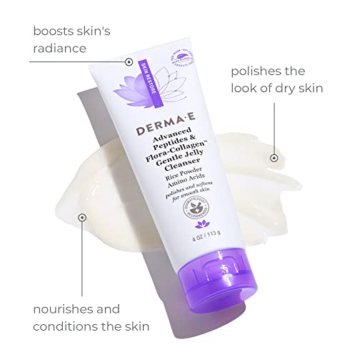 Derma E Advanced Peptides & Flora-Collagen Gentle Jelly Cleanser, 0, 113 g (Pack of 1) - Image 2