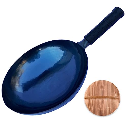 Wok de acero inoxidable con tapa 28 cm miniatura 1