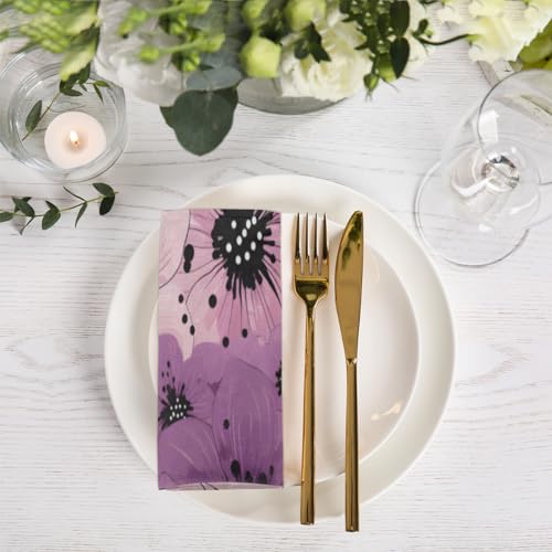 Servilletas de Tela Cosmos Flowers Set x6 50.5x50.5 cm miniatura 6