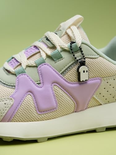 Image of The Souled Store Gelato: Women and Girls Low Top Sneakers | Trainer with Smooth Suede, Breathable Mesh & Cushioned EVA Sole