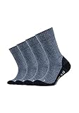 Camano Babys Kinder Sportsocken Jungen & Mädchen (4x Paar) Pro-Tex atmungsaktiv blau 31-34
