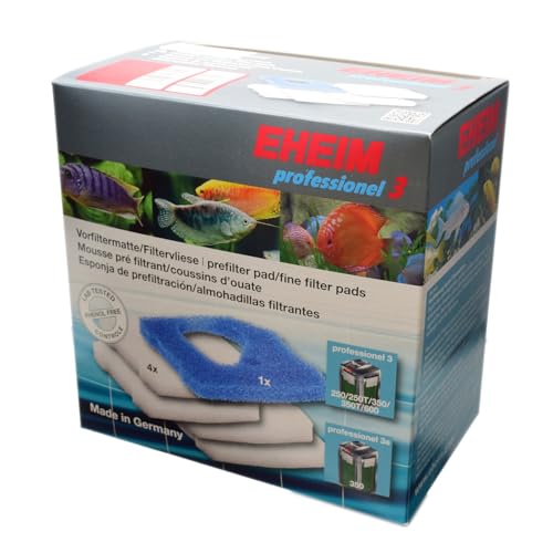 Eheim Set 1x Filtermatte und 4 x Filtervlies für Filter 2071, 2073 und 2075 professional III