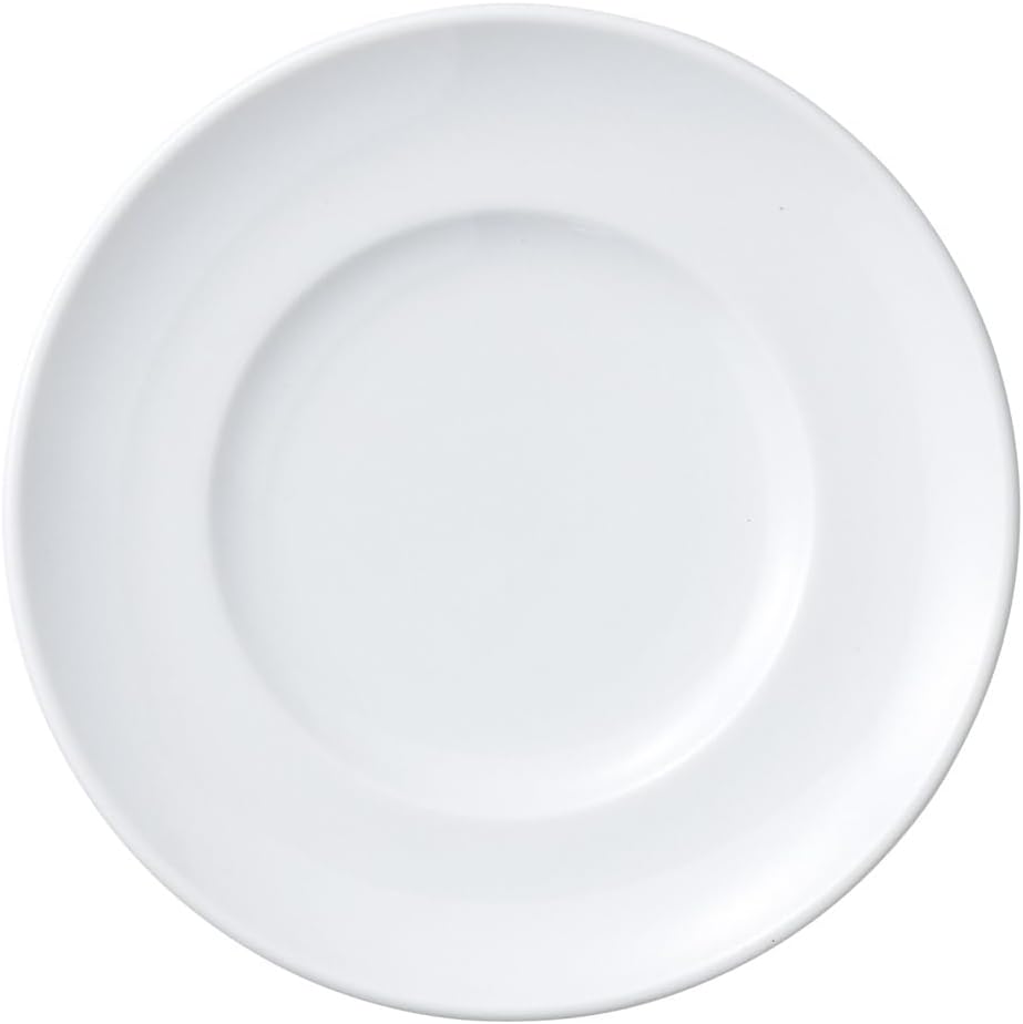 セトモノホンポ(Setomonohonpo) Casa White Bouillon C/S | Bowl Plate [ 6.3 x 4.4 x 2.1 inches (16 x 11.3 x 5.3 cm) 330cc 471g ]