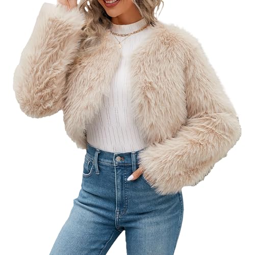 faux fur jackets for women oversized