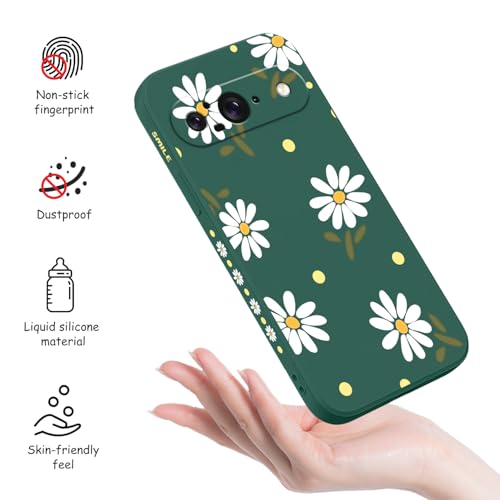 LEECG for Google Pixel 9 Case, Floral Pattern Design Slim Protective Phone Case Cover for Google Pixel 9 6.3", Daisy Green by LEECG - Used condition - Image 4