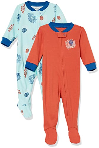 Amazon Essentials Disney | Marvel Toddlers and Baby Boys' Snug-Fit Cotton Pajama Sleepwear Sets, Multipacks