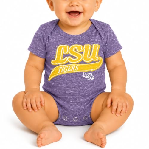 Image of Little King NCAA Knobby Short Sleeve Onesie Bodysuit -Newborn and Infant Sizes