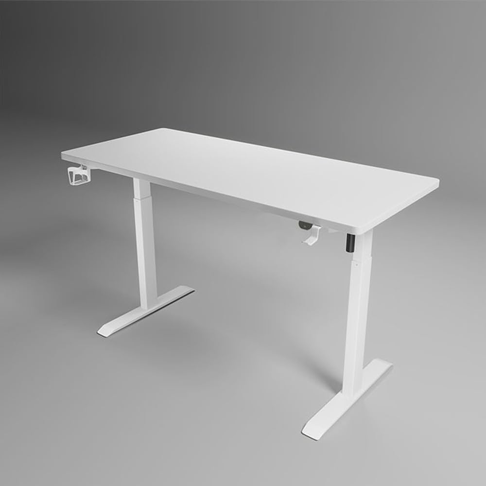 NKX Multifunctional Adjustable Height Gaming Desk with Remote, Handle Rack, Cup Holder, USB Socket and Headphone Hook 120 CM