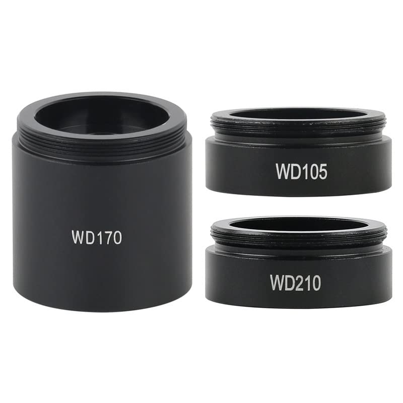 Microscope 160X 320X 105X Zoom C Mount Lens WD105 WD210 WD170 Auxiliary Objective Glass Lens(WD210)