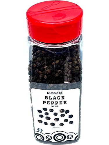 Whole Black Peppercorn - 8 Oz. - Non Gmo, Kosher, Halal, And Gluten Free - Dubble O Brand #TOP6