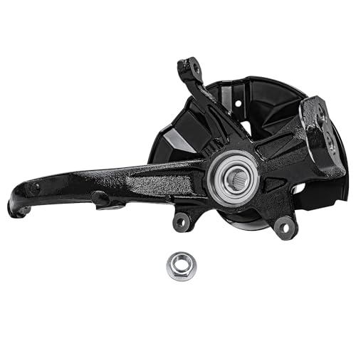 Image of Detroit Axle - Front 2pc Steering Knuckles for 2006-2012 Ford Fusion 2003-2008 Mazda 6 2007-2012 Lincoln MKZ 2006 Zephyr 2006-2011 Mercury Milan, 2 Steering Knuckles & Wheel Bearing Hubs Replacement
