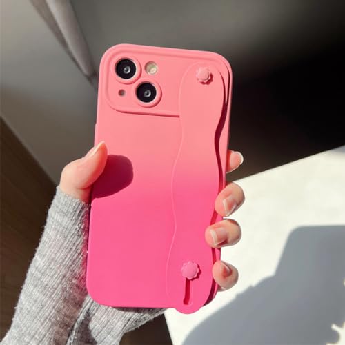 Étui de téléphone de dragonne pour iPhone X XS coque souple dégradé