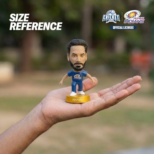 Image of Action Figure, IPL Edition 360 Rotatable Head, Cricket Player for Fans & Collectors (3 Inch Naman Dhir)