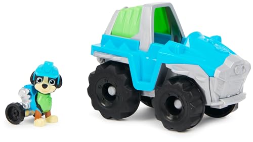 Paw Patrol, Dinosaurier-Rettungsfahrzeug mit Rex-Figur (Sustainable Basic Vehicle/Basis Fahrzeug), Spielzeug für Kinder ab 3 Jahren