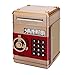 Produktbild Romote 1pcs Kreative Passwort Piggy Bank-Kind-Karikatur Automatische Rollengeldmaschine Form Schließfach Storage Jar Für Kinder Goldene