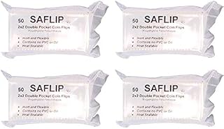 Double Pocket Safety Coin Flips (2" x 2", 200 Flips)