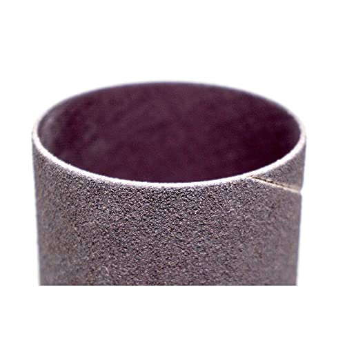 Benchmark Abrasives 3/4” X 1” Aluminum Oxide Abrasive Spiral Bands For Rotary Tools, Drum Sleeves For Sanding Deburring Blending Polishing On Metals Plastic Wood Rubber (10 Pack) - 80 Grit #TOP2