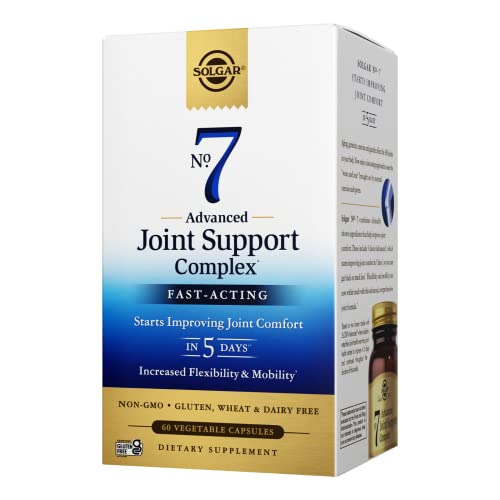 Image of Solgar No. 7, Joint Support & Comfort Supplement, 60 Vegetable Capsules | Increased Mobility & Flexibility, For Men & Women with Ester-C Vitamin C, Gluten- Free, Non-GMO, Dairy Free - 60 Servings
