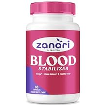 Zanari Blood Stabilizer Official Formula, Powerful Blend with Natural Ingredients to Support Healthy Circulation, Heart, Energy & Stable Levels | Premium Easy-to-Take Pills 60 Capsules