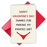 TQDaiker Funny Thong Valentine’s Day Card,Bikini Sexy Valentine’s Day Cards,Sweet Naught Valentines Day Cards,Envelope Included.