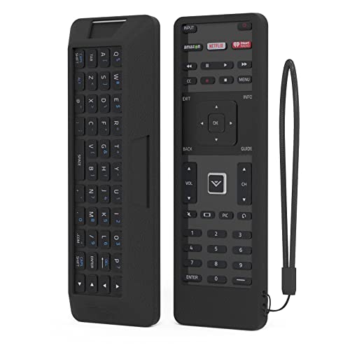 Sikai Remote Case For Vizio Xrt500 Smart Tv Remote [Eco-Friendly] Case For Vizio Smart Lcd Led Tv Remote Control [Shock Proof] Silicone Cover For Vizio Xrt500 Remote With Lanyard (Black) #TOP15
