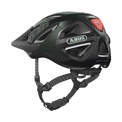 ABUS Stadthelm Urban-I 3.0 ACE - sportlicher Fahrradhelm mit LED-Rücklicht, verlängertem Schirm und Magnetverschluss - für Damen und Herren… – Ansicht 6