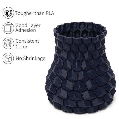 Image of INLAND Micro Center PLA+ 3D Printing Filament 1.75mm - PLA Pro Dimensional Accuracy + /- 0.03 mm - 1kg Cardboard Spool (2.2 lbs) (1 Pack Dark Blue, 1.75mm)