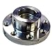 Easy Wood Tools 3 1/2” Diameter x 1-1/4” x 8 TPI Precision CNC Machined Anodized Aluminum Faceplate with Set Screws, 8 Large Mounting Screw Holes, Spanner Hole F635