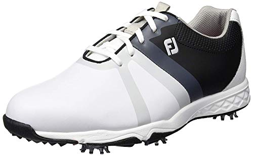 Footjoy Herren FJ Energize Golfschuhe, 58114 (White/Black/Grey), 47 EU