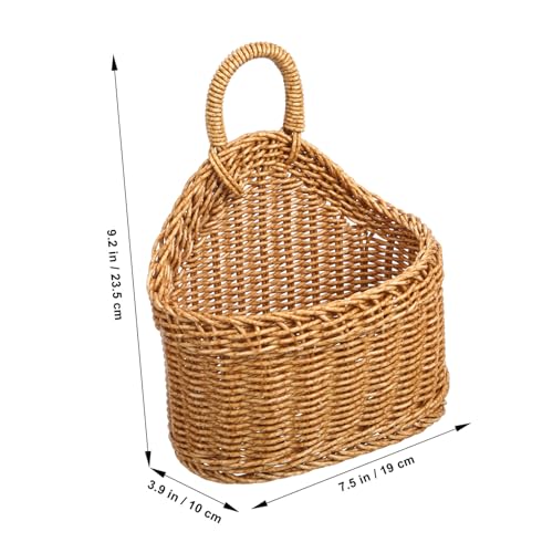 Cesta de almacenamiento colgante NOLITOY de cocina para ajos y jengibre en marrón natural 3