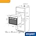 Exquisit Einbaubackofen, 62 Liter, Elektro, 4 Funktionen, Ober- und Unterhitze, Innenbeleuchtung, Grillrost & Backblech, EBE 455-1.1
