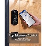 DESLOC B200 Fingerprint Smart Door Lock, Keyless Entry Door Lock, App Control, Smart Locks for Front Door, Smart Deadbolt Lock, Touchscreen Keypad, Emergency Power Port, 12 Months Battery, IP54 - Image 3